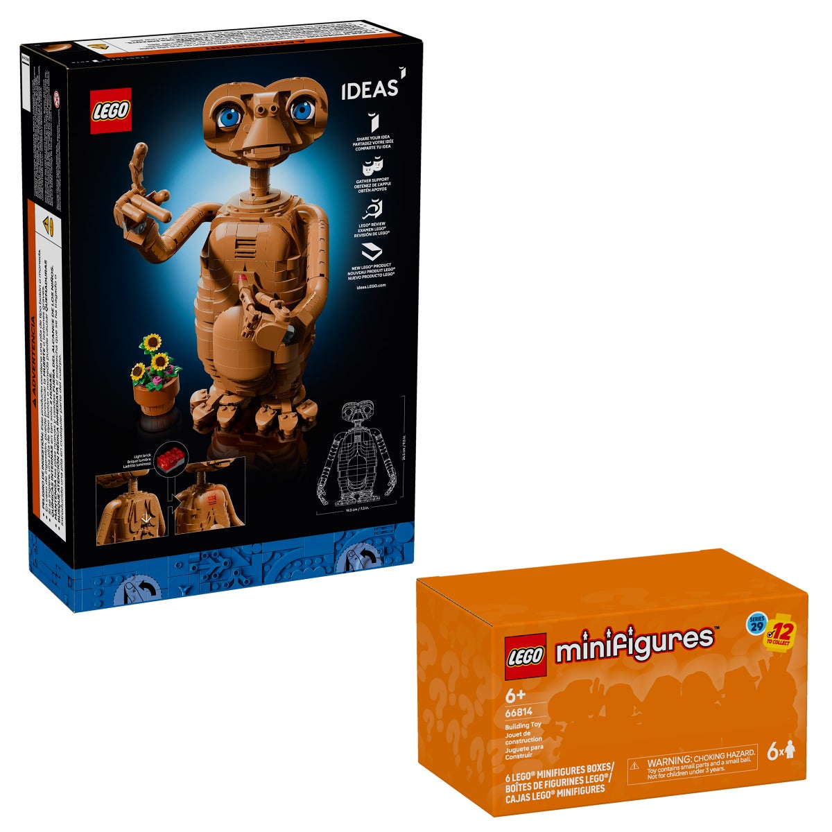 LEGO E.T. build with detailed display design