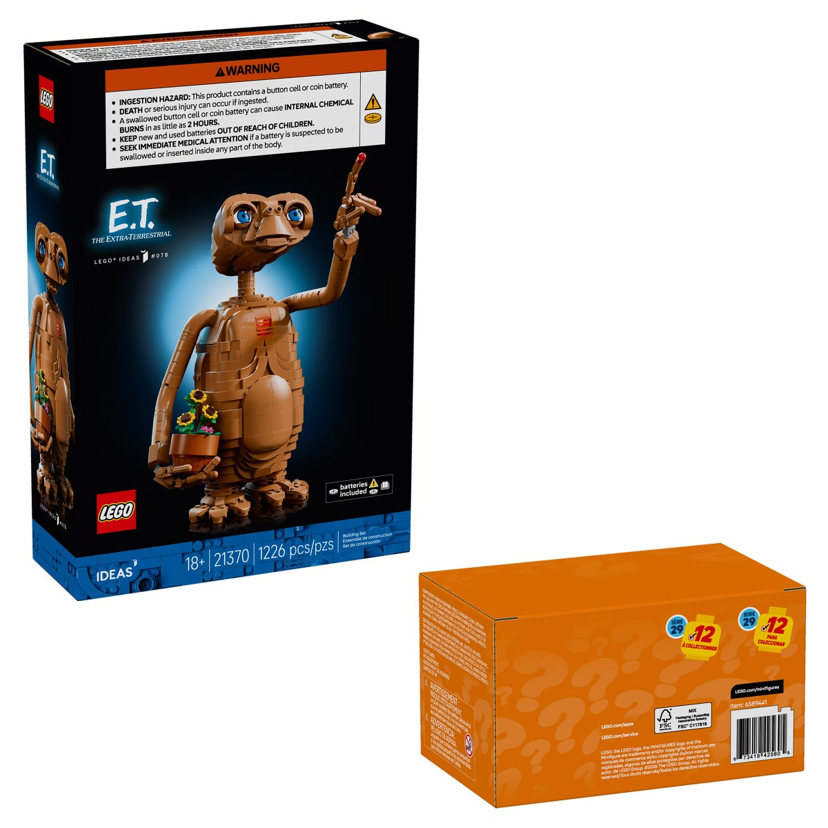 LEGO E.T. bundle box side view