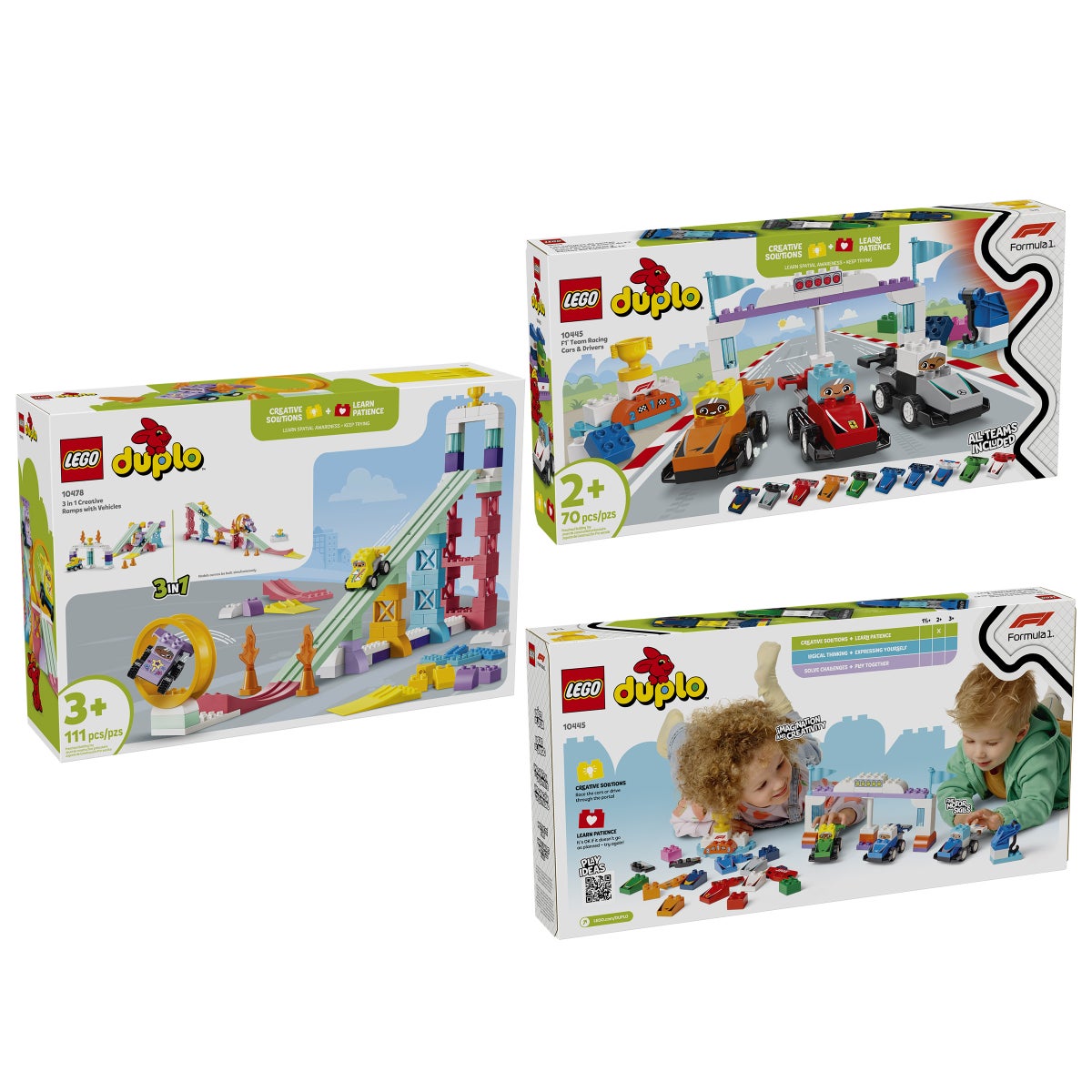 LEGO DUPLO race ramp building set with vehicles