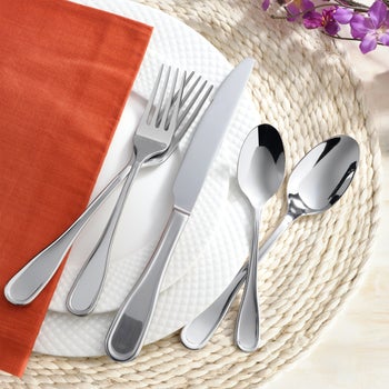 Mikasa Fisher 45-piece stainless steel flatware set