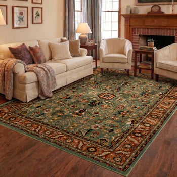 Mohawk Home Mariah Aquamarine 7'10 x 10 area rug