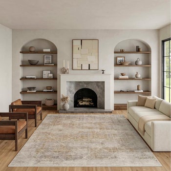 Nourison Argon Haze 9 x 12 low-profile area rug