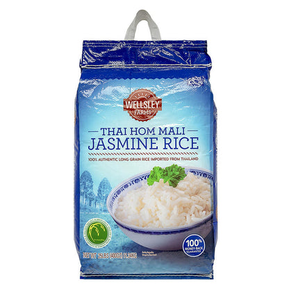 Wellsley Farms Thai Hom Mali jasmine rice 25 lb bag