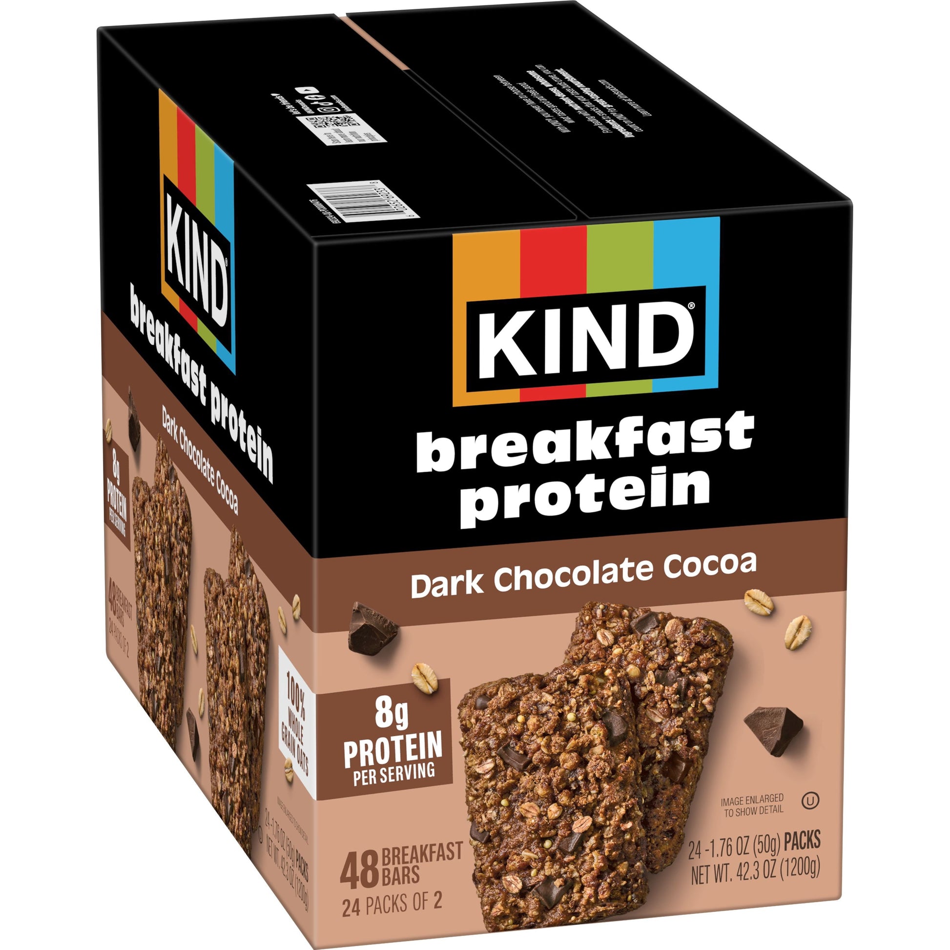 KIND Breakfast Dark Chocolate Cocoa Protein Bars 24 ct