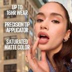 Maybelline Super Stay Matte Ink saturated lip color in Artist