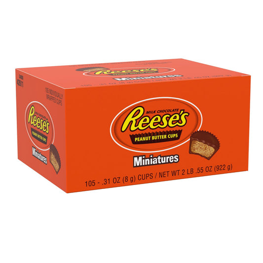 Individually wrapped Reese's mini chocolate cups