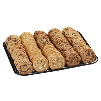Assorted chocolate chunk oatmeal raisin and double nut cookies