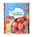 Great Value whole peeled tomatoes eight-pack