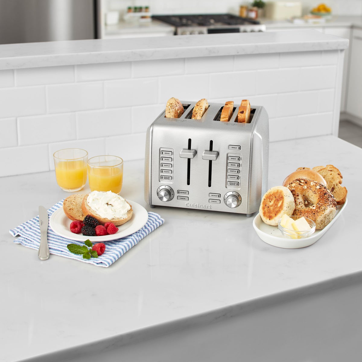 Cuisinart toaster side angle kitchen appliance