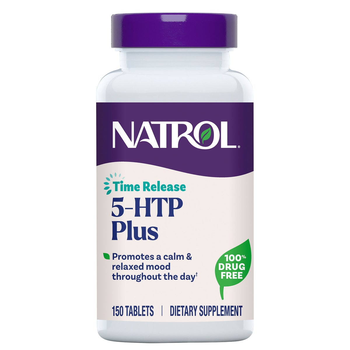 Natrol 5-HTP Plus 100 mg time-release tablets bottle