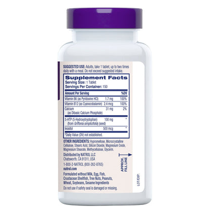 Natrol 150 count 5-HTP Plus dietary supplement bottle