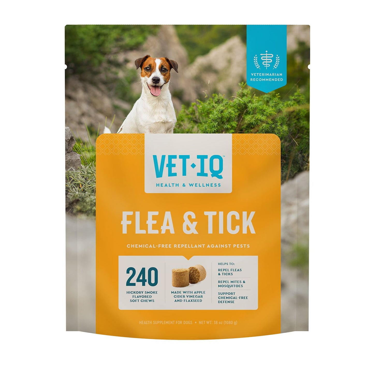 VetIQ flea and tick supplement soft chews for dogs 240 ct