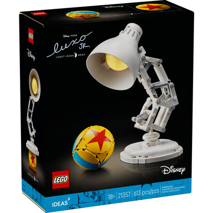 Brick-built LEGO Luxo Jr. collectible display model