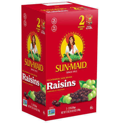 Sun-Maid raisins 2.25 lb 2-count package