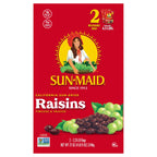 Natural California raisins in resealable bag