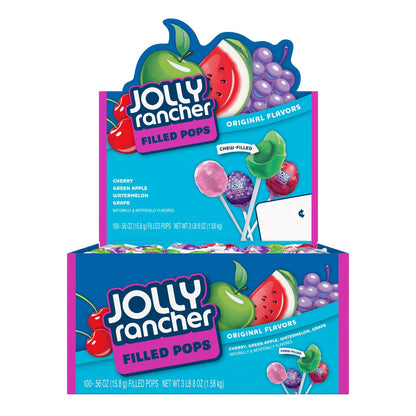 Colorful Jolly Rancher candy lollipops for sharing