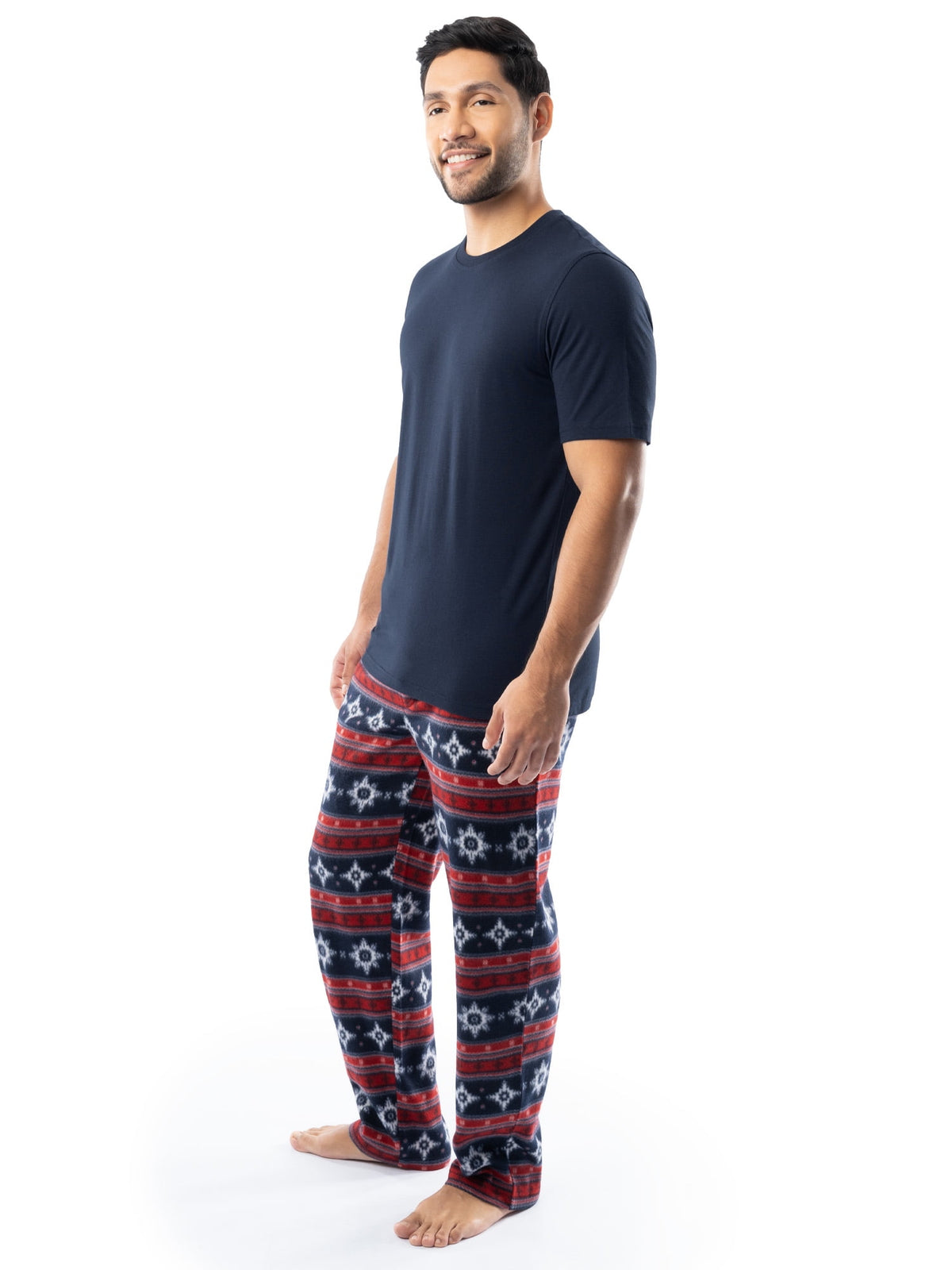 Men's cotton-poly blend crewneck pajama tee