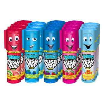 Bazooka Jumbo Push Pops variety pack 18-count candy