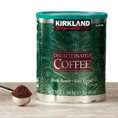 Kirkland Signature coffee canister front view