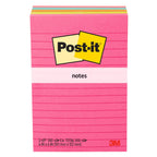 Post-it 4 x 6 assorted color sticky notes 5 pack