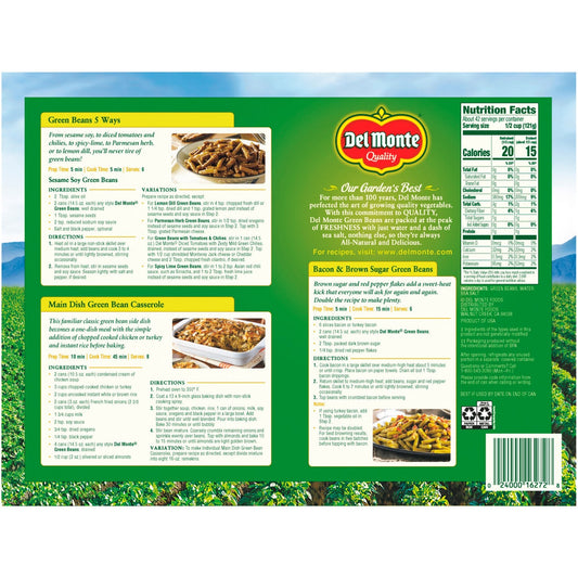Del Monte green beans pantry value pack