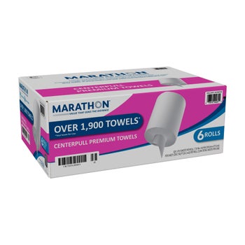 Marathon 1-ply centerpull paper towels 6-count pack