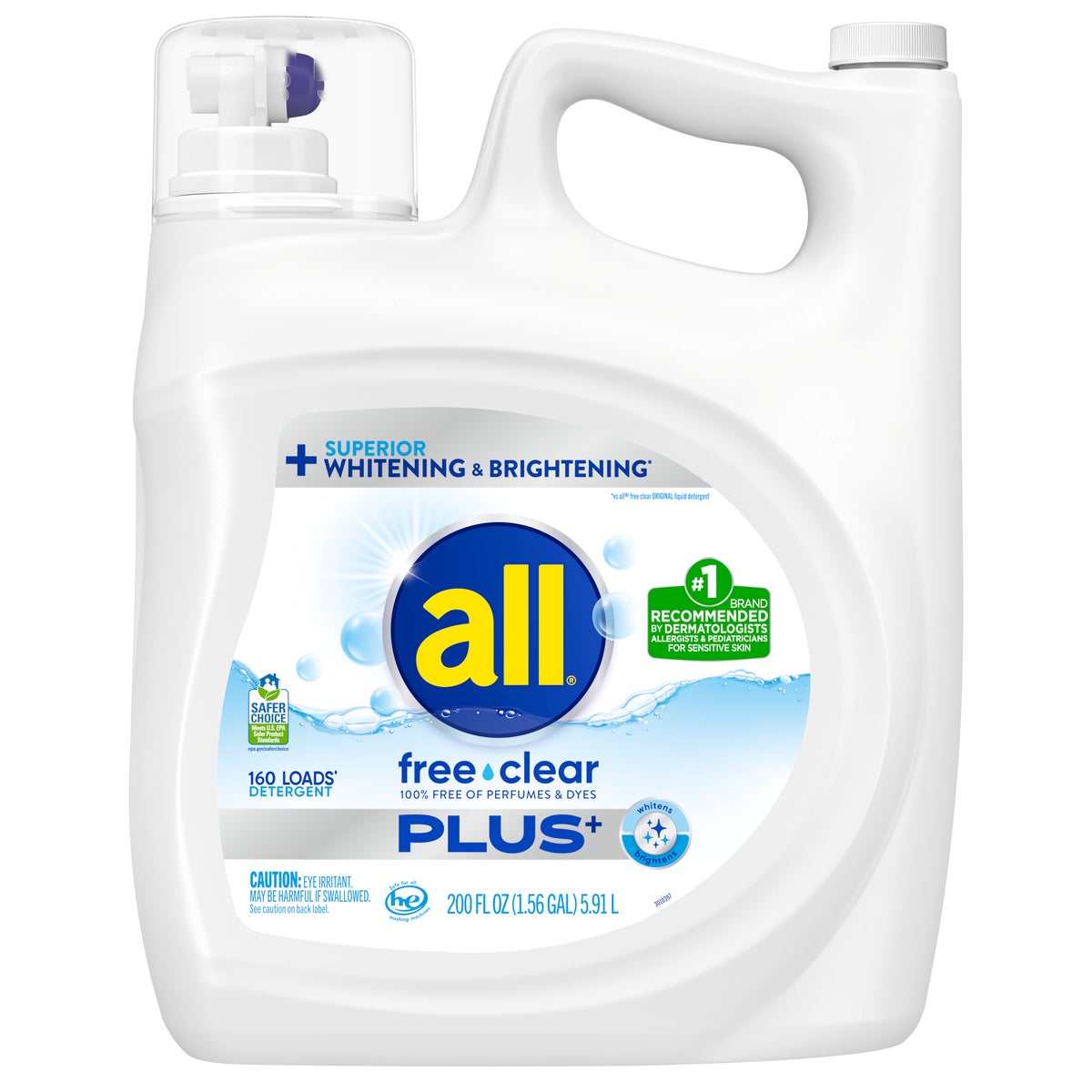 All Free & Clear Plus+ liquid laundry detergent 200 fl oz