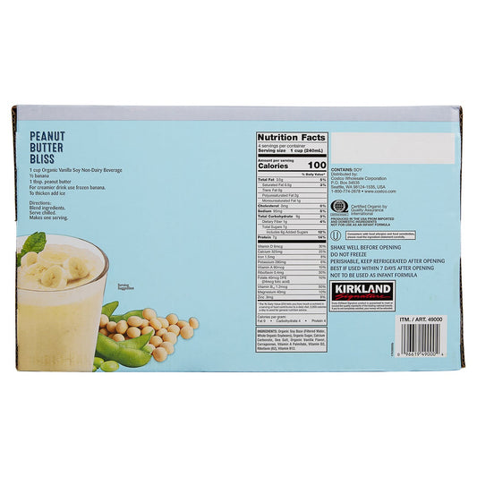 Kirkland Signature 32 fl oz soy beverage carton