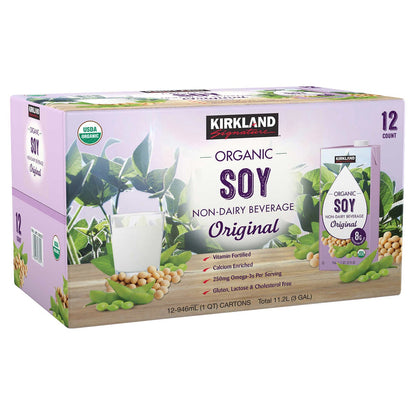 Gluten free and lactose free soy beverage