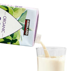 Organic plain soy beverage pantry staple