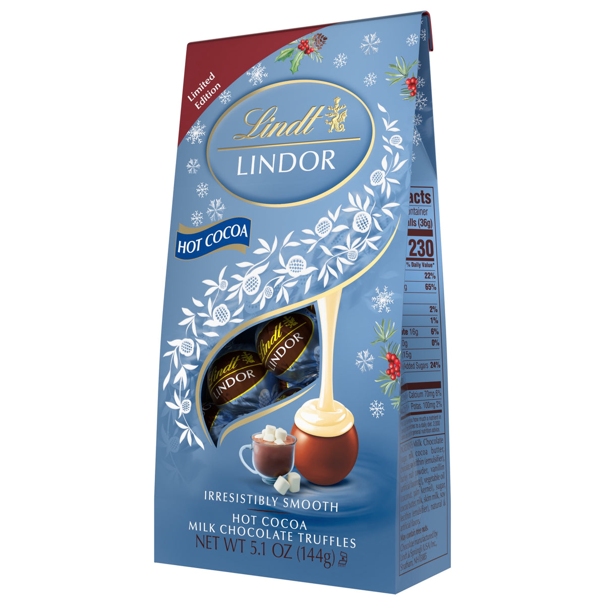 LINDOR individually wrapped hot cocoa truffles