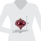 My Texas House burgundy ornament set for Christmas tree decorating