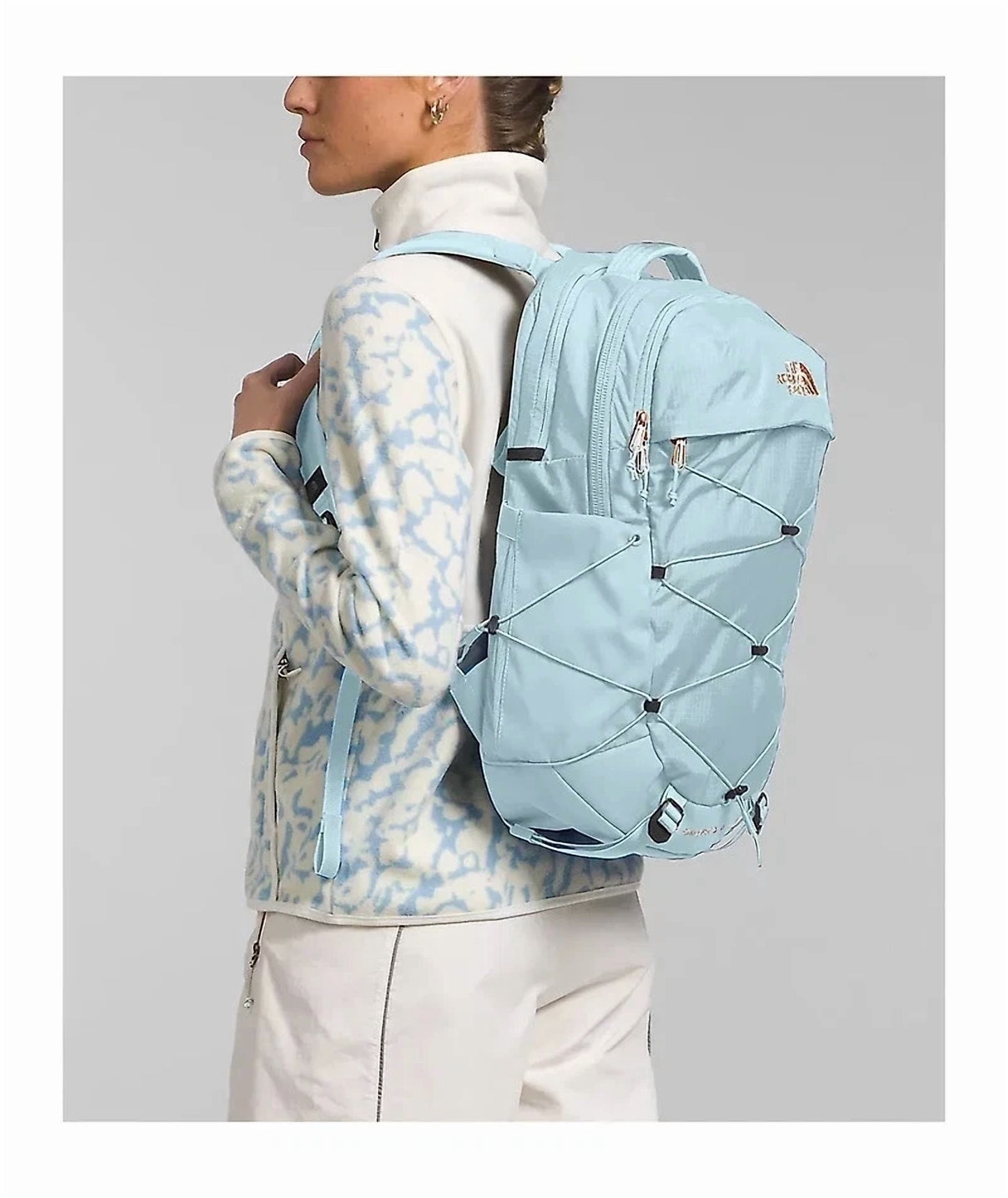 The North Face backpack with laptop compartment and stand-up design
