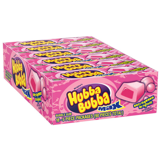 Hubba Bubba Max original bubble gum 18-count pack