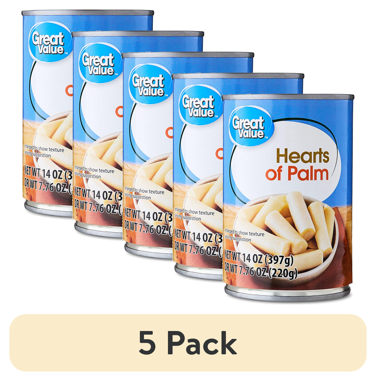 Great Value Hearts of Palm 14-ounce can