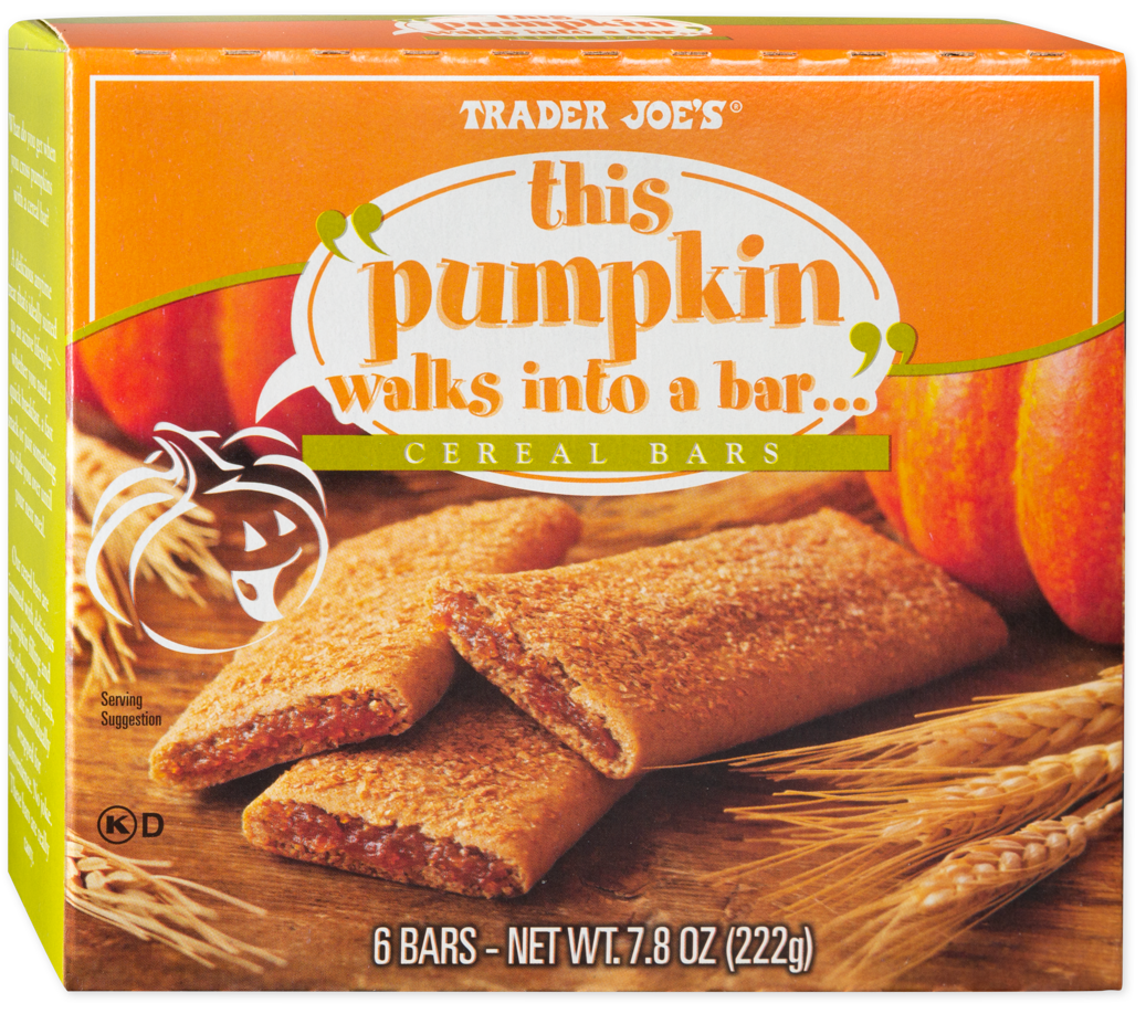 Trader Joe's This Pumpkin Walks Into A Bar cereal bars
