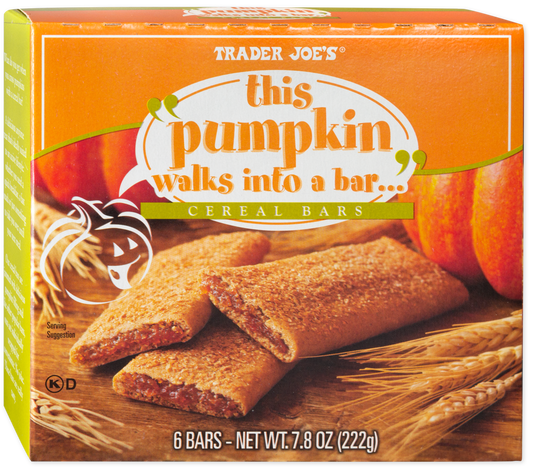 Trader Joe's This Pumpkin Walks Into A Bar cereal bars