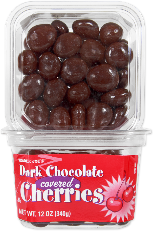 Trader Joe's dark chocolate covered cherries