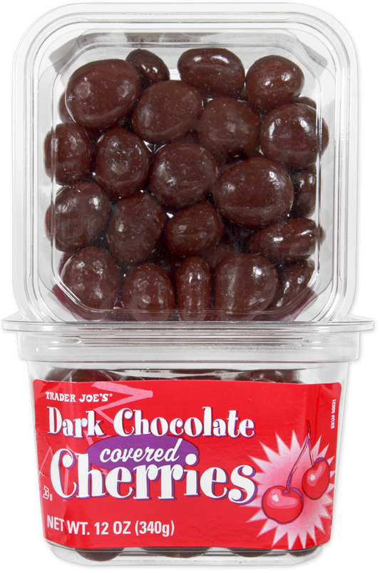 Trader Joe's dark chocolate covered cherries