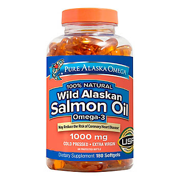 Pure Alaska Omega salmon oil supplement front label