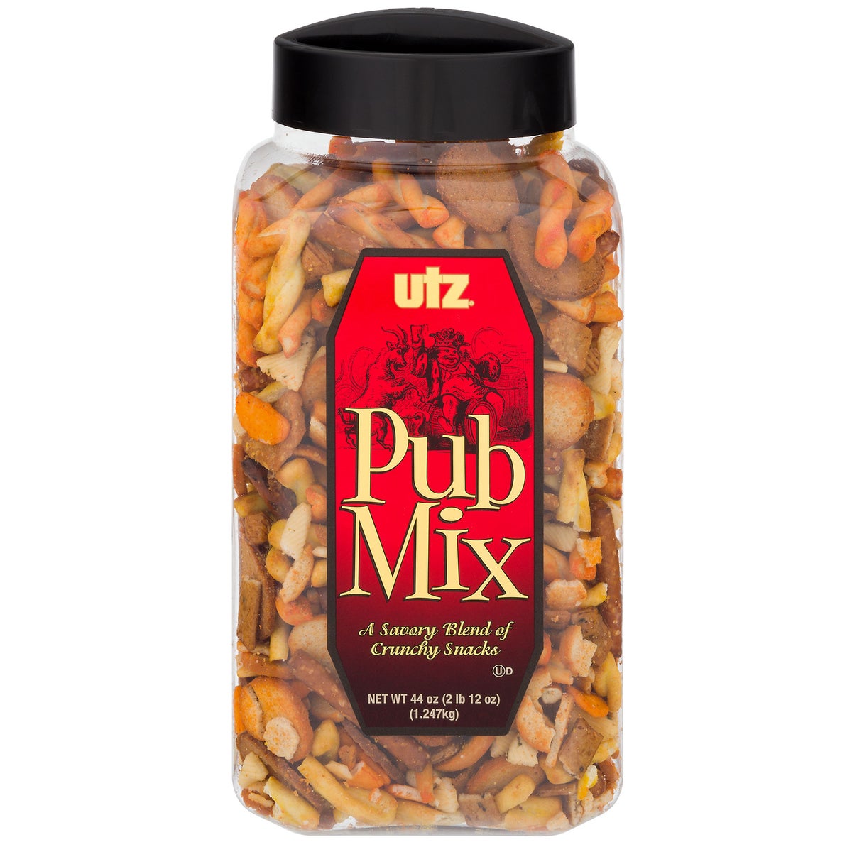 Utz Pub Crunchy Snack Mix 44 oz canister