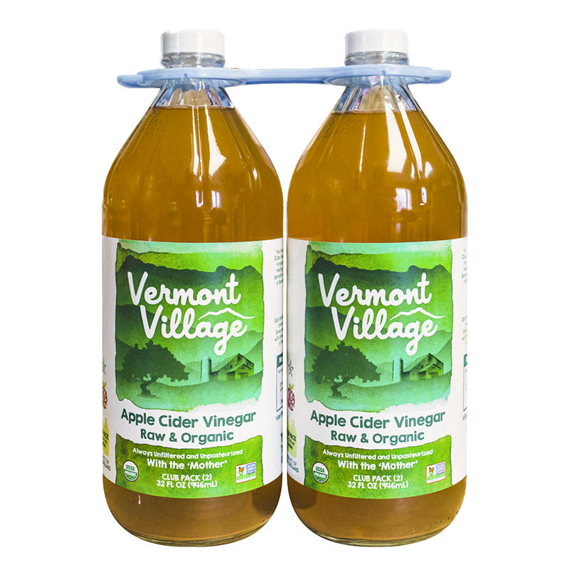 Vermont Village Raw Organic Apple Cider Vinegar 2-pack 32 oz