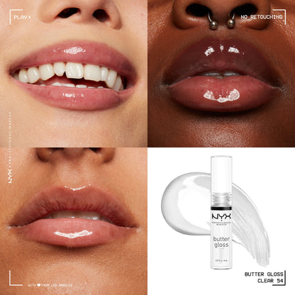 NYX Butter Gloss non-sticky lip gloss, 0.27 oz