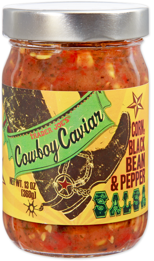 Trader Joe's Cowboy Caviar Salsa jar