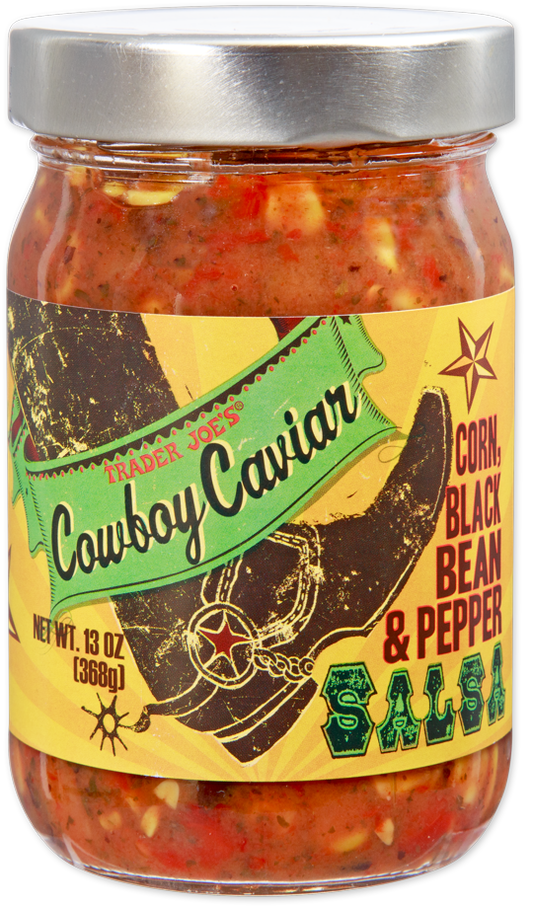 Trader Joe's Cowboy Caviar Salsa jar
