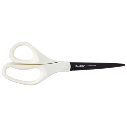 Titanium-fused blade scissors with comfort grip handles