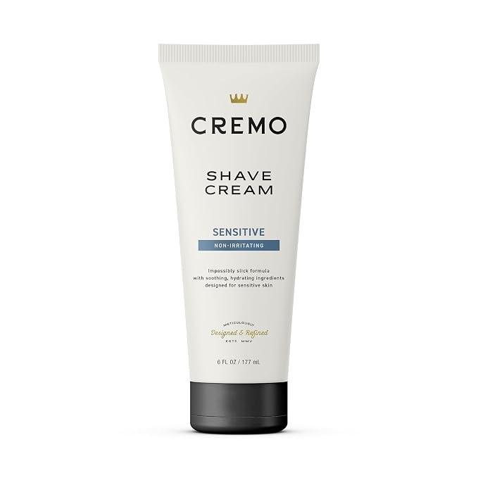 Cremo Sensitive shaving cream for men 6 fl oz tube