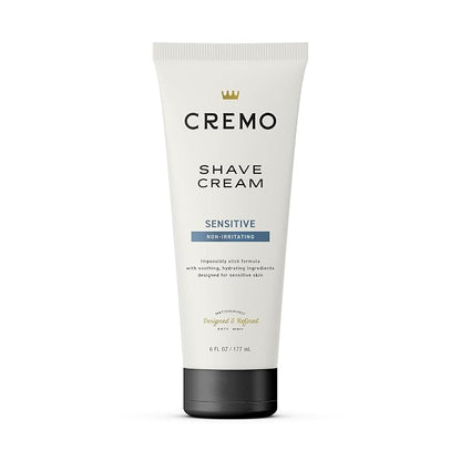 Cremo Sensitive shaving cream for men 6 fl oz tube