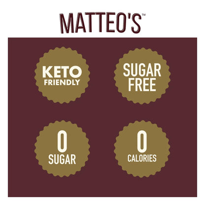 Sugar-free coffee syrup for hot and iced drinks