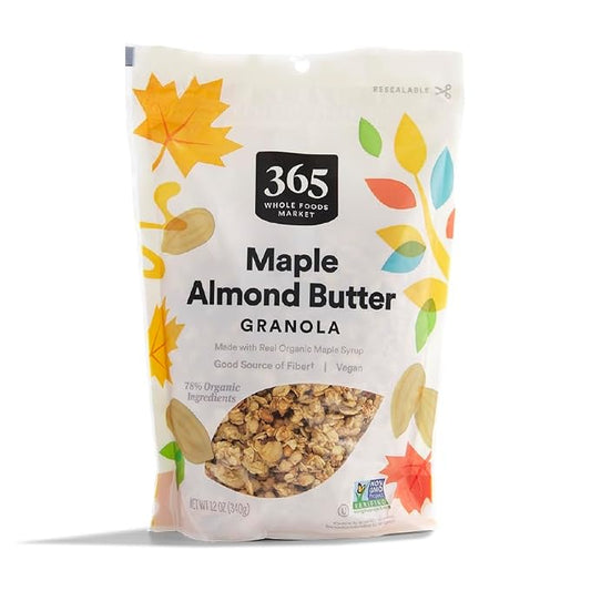 365 by Whole Foods Market maple almond butter granola bag